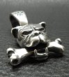 Photo3: Bulldog With Bone Boat Chain Neck Pendant (3)