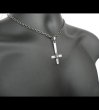 Photo12: Skull On Plain Petro Cross Pendant [1/16] (12)