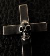 Photo5: Skull On Plain Petro Cross Pendant [1/16] (5)