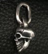 Photo9: Single Skull With Long O-ring Pendant (9)