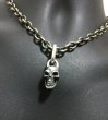 Photo16: Single Skull With Long O-ring Pendant (16)