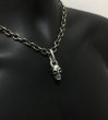 Photo14: Single Skull With Long O-ring Pendant (14)