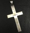 Photo2: G&Crown Plain Cross Pendant [Full,Half] (2)