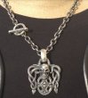 Photo7: Skull On Snake Buckle With Sculpted Oval Pendant (7)