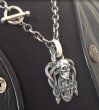 Photo11: Skull On Snake Buckle With Sculpted Oval Pendant (11)