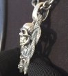 Photo6: Skull On Snake Buckle With Sculpted Oval Pendant (6)