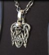 Photo5: Skull On Snake Buckle With Sculpted Oval Pendant (5)