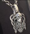 Photo4: Skull On Snake Buckle With Sculpted Oval Pendant (4)