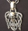 Photo3: Skull On Snake Buckle With Sculpted Oval Pendant (3)