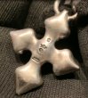 Photo5: Quarter 4 Heart Chiseled Short Cross With H.W.O Pendant (5)