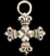 Photo1: 4Heart Crown Short Cross Pendant (1)