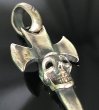 Photo9: Half Single Skull Dagger Round Bottom & H.W.O Pendant (9)