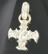 Photo3: 1/16 Battle-Ax Short Cross With H.W.O Pendant (Platinum Finish) (3)