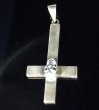 Photo5: Skull On Plain Petro Cross Pendant [Quarter] (5)