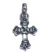 Photo1: 1/16  Long 4 Heart Crown Cross With H.W.O Pendant (1)