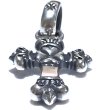 Photo6: 1/16  Long 4 Heart Crown Cross With H.W.O Pendant (6)