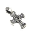 Photo6: 1/16 Face On Battle-Ax Cross With Classic H,W,O Pendant  (6)