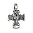 Photo3: 1/16 Face On Battle-Ax Cross With Classic H,W,O Pendant  (3)