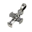 Photo2: 1/16 Face On Battle-Ax Cross With Classic H,W,O Pendant  (2)