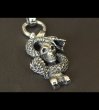 Photo3: Skull On Snake With H.W.O Pendant (3)