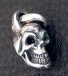 Photo3: Half Size Single Skull Pendant (3)