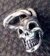 Photo11: Half Size Single Skull Pendant (11)