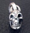 Photo12: Half Size Single Skull Pendant (12)