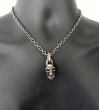 Photo14: Single Skull With Snake Tongue Pendant (14)