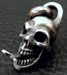 Photo9: Single Skull With Snake Tongue Pendant (9)