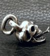 Photo4: Single Skull With Snake Tongue Pendant (4)