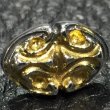 Photo4: 18k Gold Solder On Sculpted Oval Pierce (4)