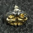 Photo6: 18k Gold Solder On Sculpted Oval Pierce (6)