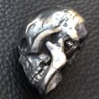 Photo3: Old Large Skull Pen Stand (3)