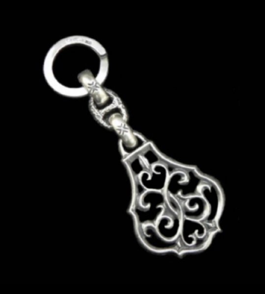 Photo1: Half Size Arabesque With H.W.O Maltese Cross H.W.O, Chiseled Anchor Chain & Key Ring (1)