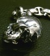 Photo10: Large Skull With Half Snake & Maltese Cross H.W.O , Smooth Anchor Links Wallet Hanger (10)