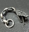 Photo5: Snake Head With Chiseled Anchor Chain & Smooth H.W.O Wallet Hanger (5)