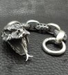 Photo10: Snake Head With Chiseled Anchor Chain & Smooth H.W.O Wallet Hanger (10)