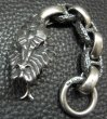 Photo8: Snake Head With Chiseled Anchor Chain & Smooth H.W.O Wallet Hanger (8)