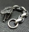 Photo7: Snake Head With Chiseled Anchor Chain & Smooth H.W.O Wallet Hanger (7)