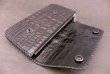 Photo6: Crocodile Tail Piece Biker Wallet (6)