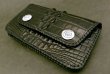 Photo3: Crocodile Tail Piece Biker Wallet (3)