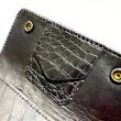 Photo12: Crocodile Flank Cross Inlay Elephant Wallet (12)
