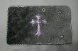 Photo3: Lizard Traditional Cross Inlay Hippo Long Wallet (3)