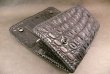 Photo13: Crocodile Haed & Horn Back All Gusset Wallet (13)