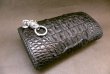 Photo3: Crocodile Haed & Horn Back All Gusset Wallet (3)