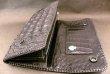 Photo15: Crocodile Haed & Horn Back All Gusset Wallet (15)