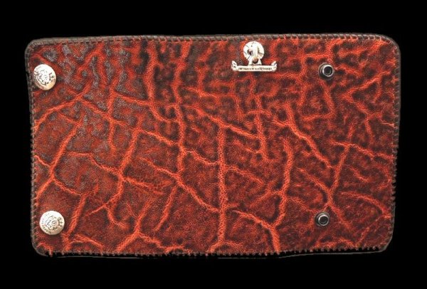 Photo1: Elephant Long Wallet (Bark Vintage) (1)