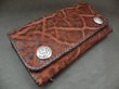 Photo5: Elephant Long Wallet (Bark Vintage) (5)