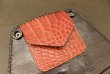 Photo10: Crocodile W-Spine Tail Wallet With Skull Button (10)