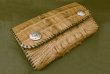 Photo5: Crocodile Tail W-Spine Long Wallet (5)